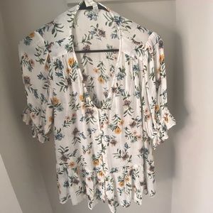 Lucky Brand Floral Summer Blouse